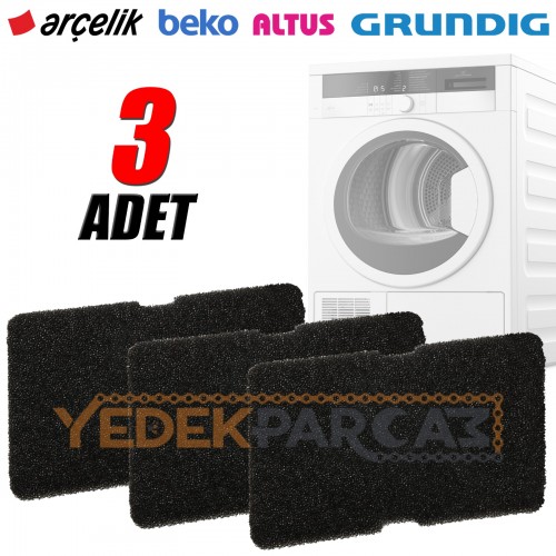 Beko D 90 HP / D70 HP Kurutma Makinesi Sünger Filtre (3 Adet)